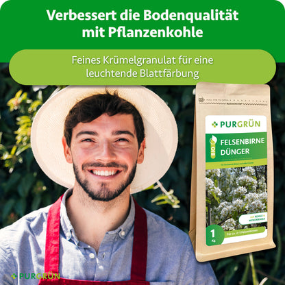 Pflanzenkohle verbessert die Bodenqualität; feines Krümelgranulat sorgt für eine leuchtende Blattfärbung.